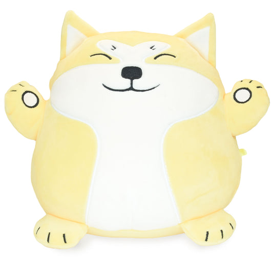 Hachibis Hachi the Akita Inu Dog Plush Toy - 8-Inch, Yellow Tan and White