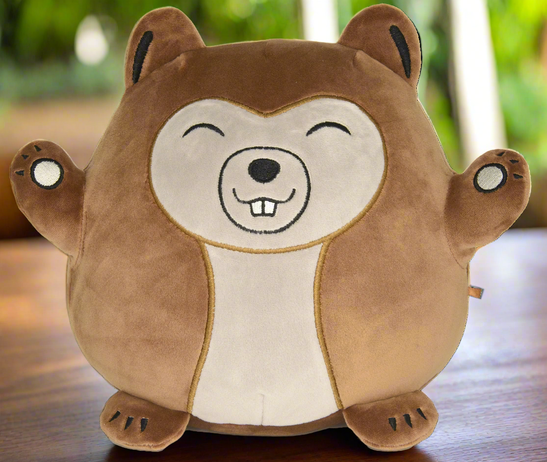 Hachibis Moku the Beaver Stuffed Animal Plush Toy - 8 inch